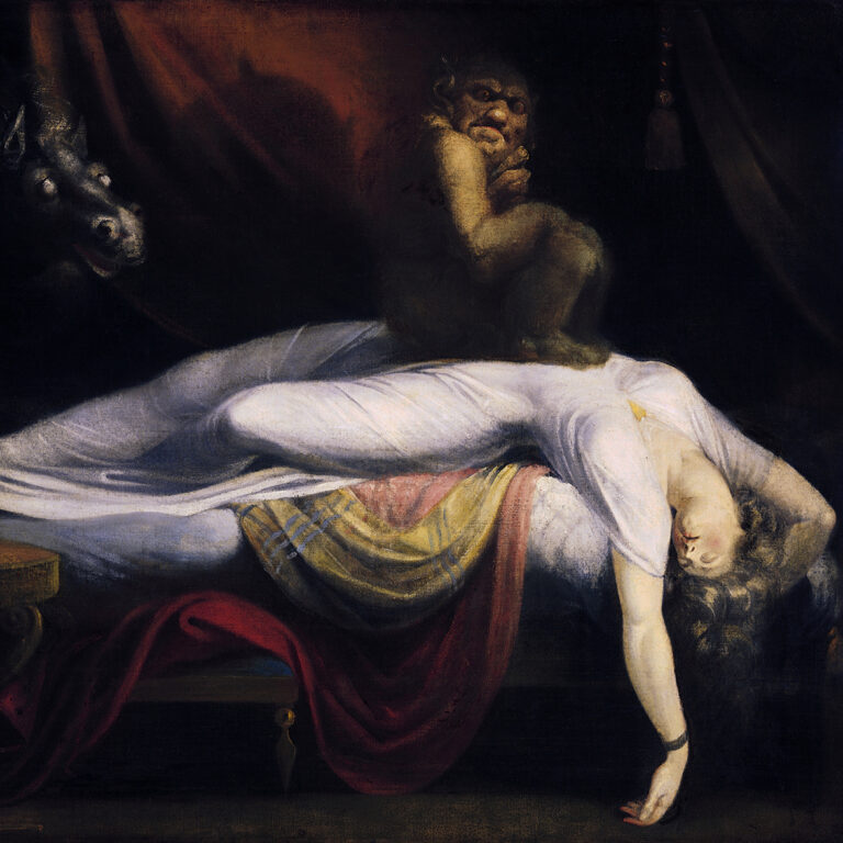 Painting by John Henry Fuseli called "The Nightmare"